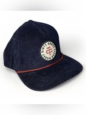 Troll Co DHCM Blue Corduroy Hat Snap Back Super Clean Blue Collar